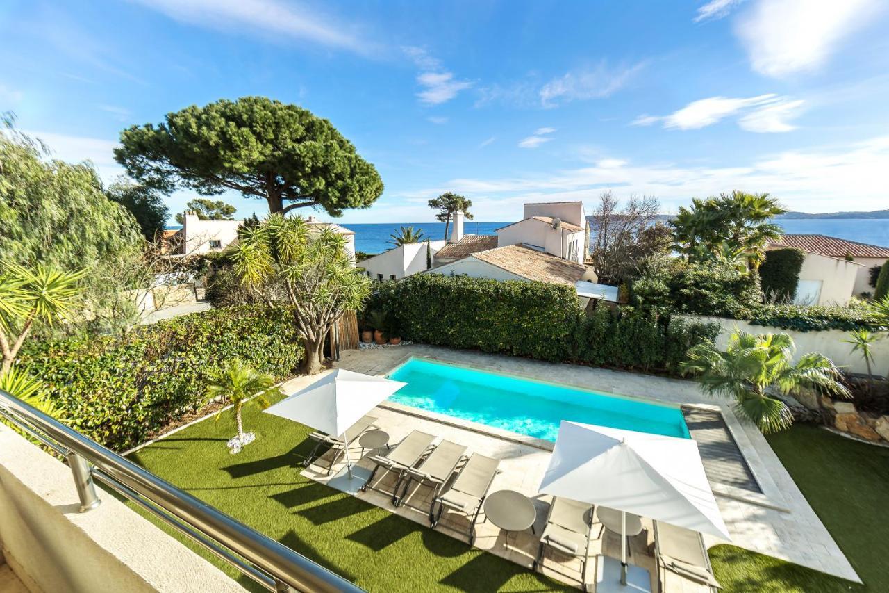 Villa Montfleuri, Vieille Ville A Pieds, Vue Mer, Piscine, 8 Pers Sainte-Maxime Exteriér fotografie